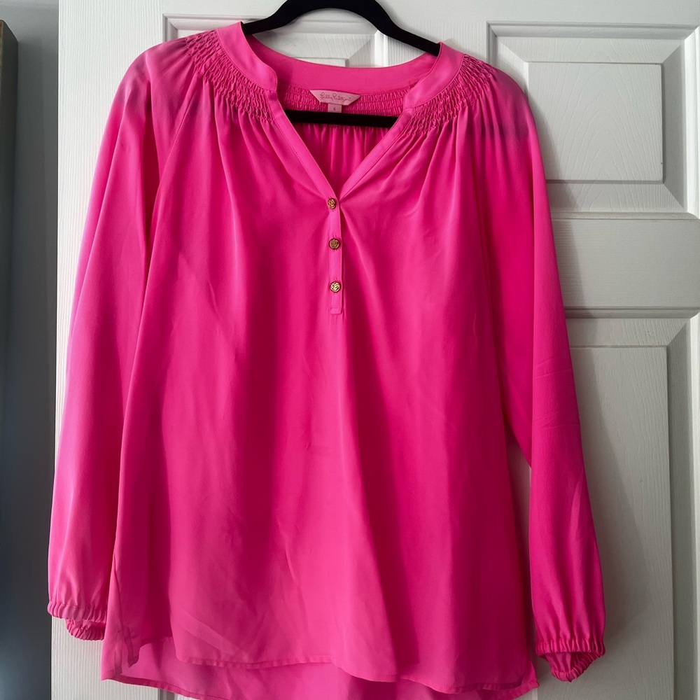Lilly Pulitzer 100% Silk Elsa Top